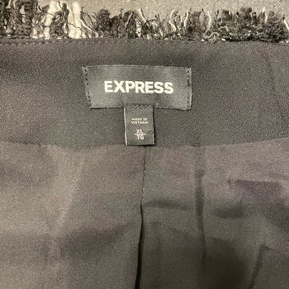 Express Plaid Collarless Boucle Blazer - Picture 3 of 6